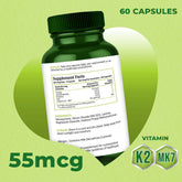andMe x SmartGreens Vitamin K2 MK7 Capsules for Women | 100% Vegetarian | Supports Bone & Heart Health, Relieves Muscle Cramps | Gluten Free, Vegetable Capsules | Non GMO, Plant Based | 60 capsules